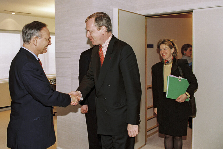 EP President - Klaus HANSCH meets with president of the council of the Brussels-Capital Region