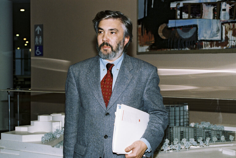 Portrait of MEP Fernando MONIZ at the European Parliament in Brussels