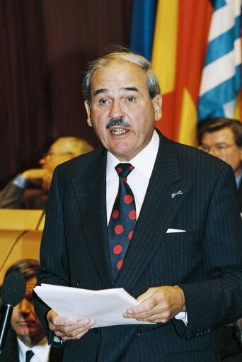 Plenary session in Strasbourg - Presentation of the 1994 yearly report of by the President of the Court of Auditors