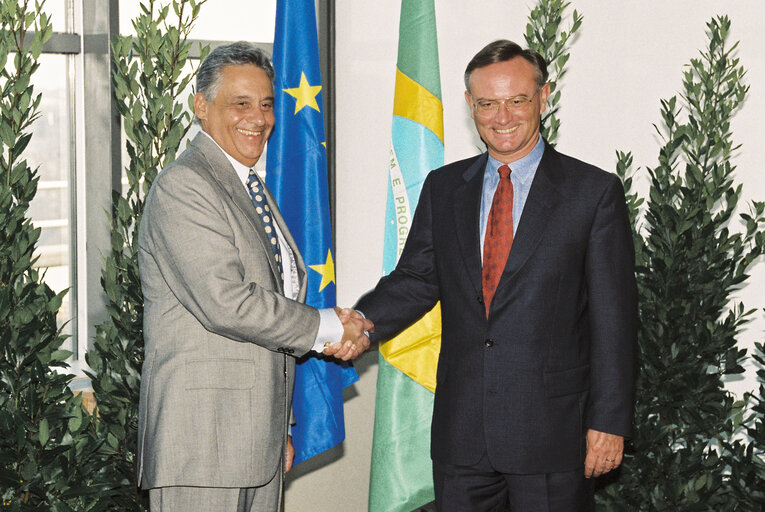 Photo 5 : Visit of Fernando Henrique CARDOSO, President of Brazil at the European Parliament in Brussels