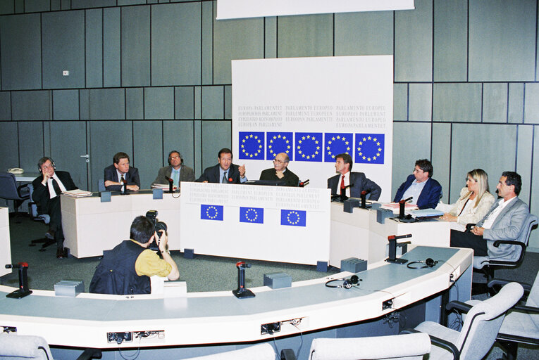 Photo 4 : Press conference in Strasbourg