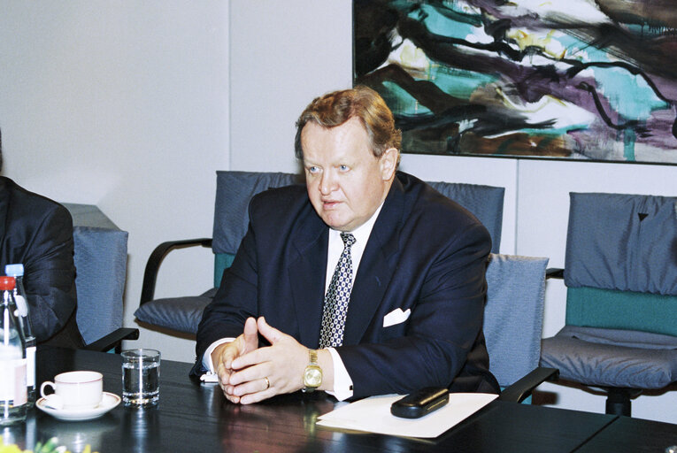 Foto 23: The President of Finland makes an official visit to the EP in Brussels