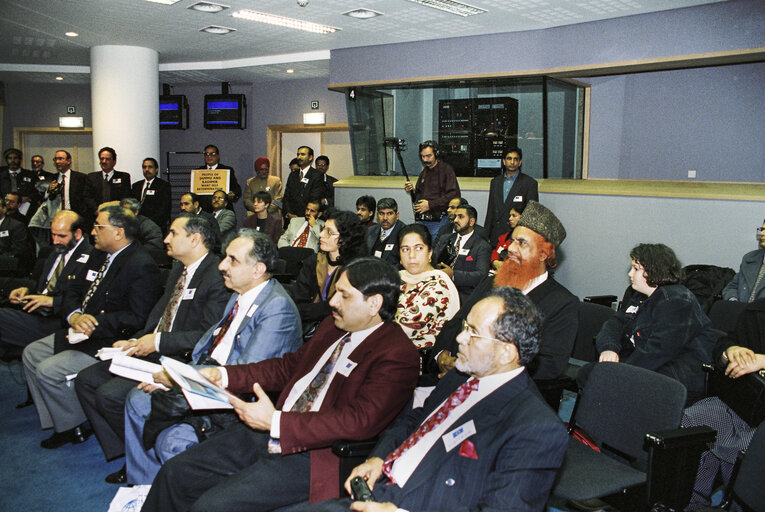 British MEPs with visitors from Kashmir