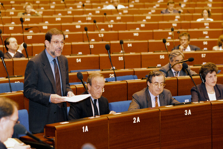 Billede 7: Plenary session in Strasbourg.Spanish Presidency of the EU