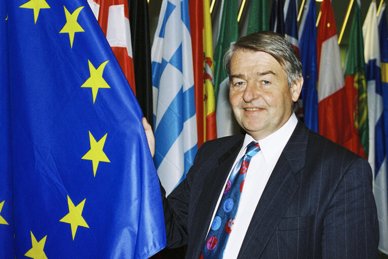 Portrait of MEP Allan MACARTNEY in Brussels