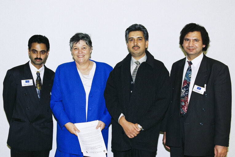 British MEPs with visitors from Kashmir