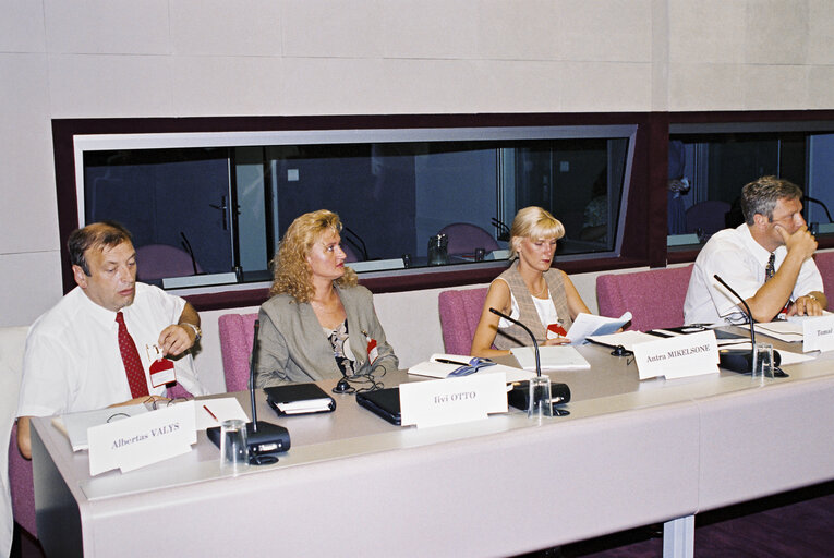 Foto 1: Meeting at the European Parliament in Strasbourg