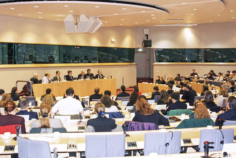 Committee meeting at the European Parliament in Brussels.