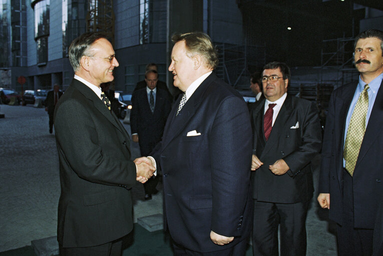 Foto 18: The President of Finland makes an official visit to the EP in Brussels