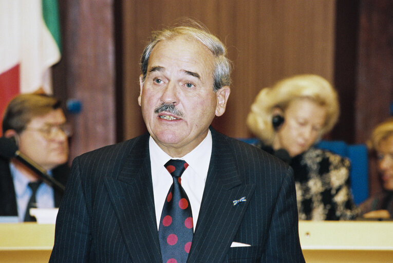 Plenary session in Strasbourg - Presentation of the 1994 yearly report of by the President of the Court of Auditors