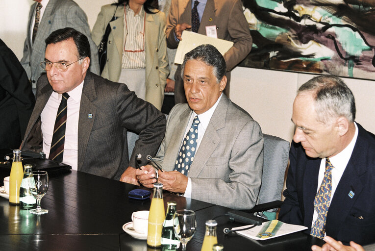 Photo 8 : Visit of Fernando Henrique CARDOSO, President of Brazil at the European Parliament in Brussels