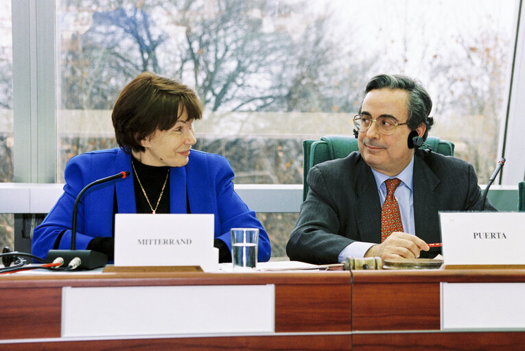 Fotografija 6: Meeting with the wife of former French President Mitterrand