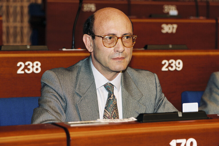 Fotó 5: Pedro MARSET CAMPOS in plenary session in Strasbourg.