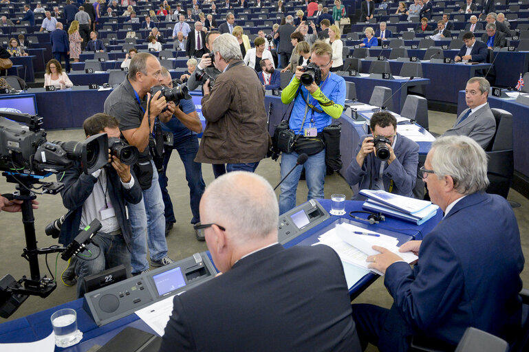 Foto 7: State of the Union 2016 - Statement by the President of the Commission - Plenary session week 37 at the EP in Strasbourg