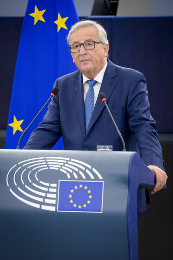 Foto 3: State of the Union 2016 - Statement by the President of the Commission - Plenary session week 37 at the EP in Strasbourg