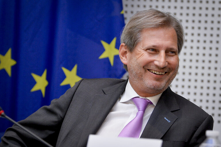 Suriet 9: Johannes HAHN, Commissioner for ENP and Enlargement Negociations