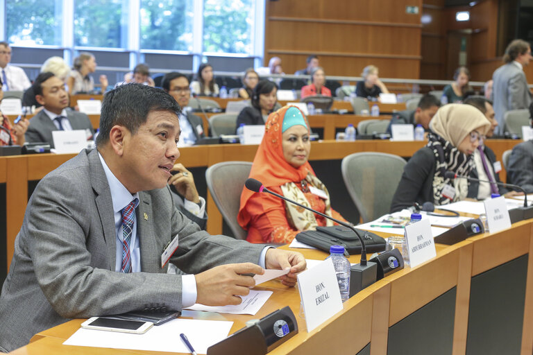 Fotografija 12: Meeting of the DASE (Delegation for Relations with the countries of South-East Asia and the ASEAN) with a high ranking Delegation from Indonesia