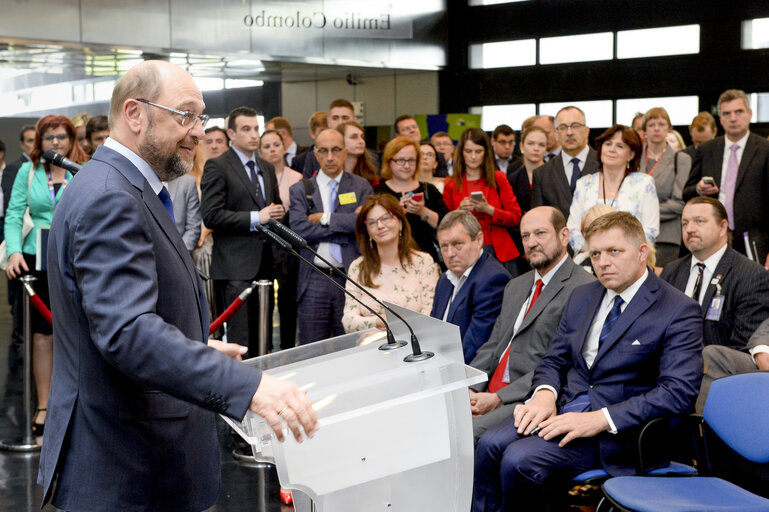 Fotografie 2: EP President attends the opening of a photo exhibition of the Slovak Presidency