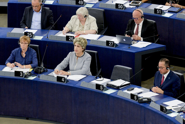 Fotografie 19: State of the Union 2016 - Statement by the President of the Commission - Plenary session week 37 at the EP in Strasbourg