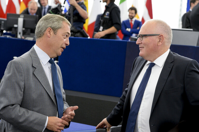 Foto 10: State of the Union 2016 - Statement by the President of the Commission - Plenary session week 37 at the EP in Strasbourg