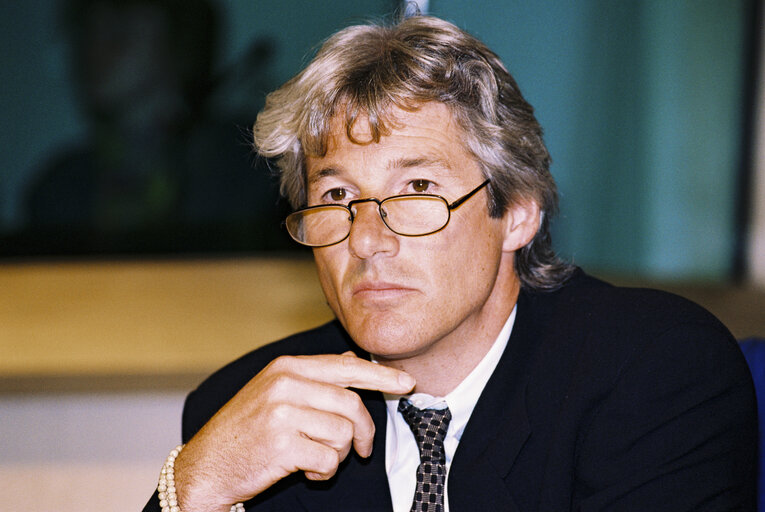 Fotó 20: Portrait of the Famours actor Richard GERE at the EP in Brussels .