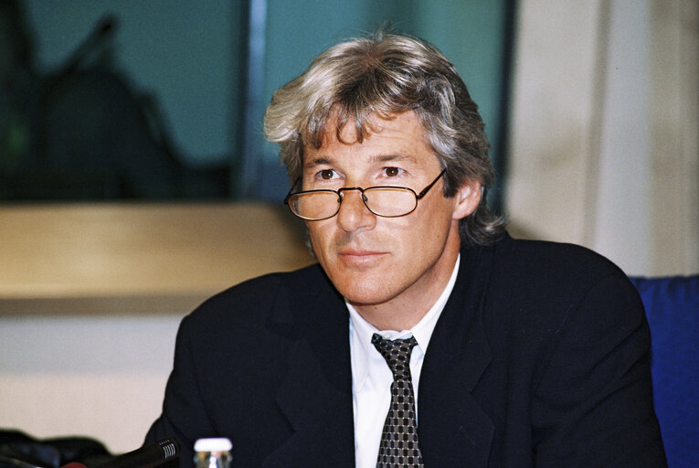 Fotó 19: Portrait of the Famours actor Richard GERE at the EP in Brussels .