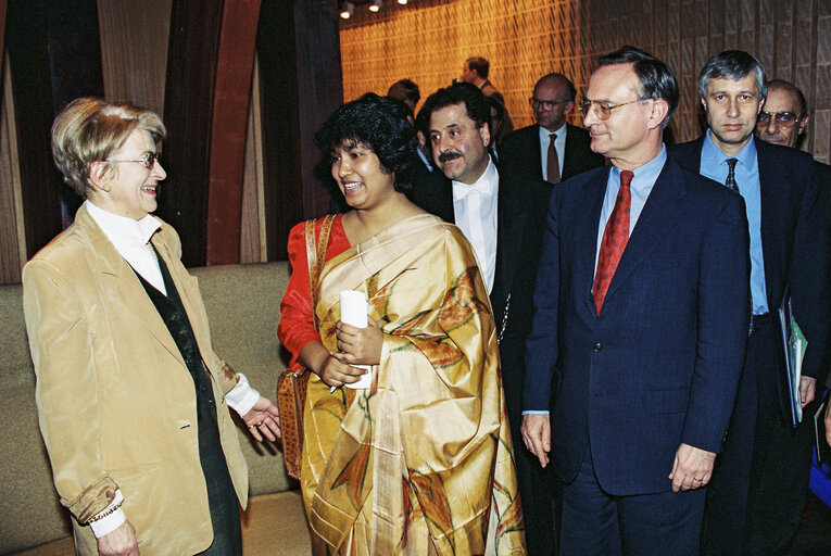 Photo 14 : Plenary Session at the European Parliament in Strasbourg. Sakharov Prize 1994