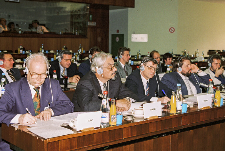 Fotografija 3: EU-Estonia Joint parliamentary meeting at the EP in Brussels