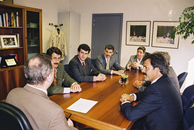 MEP's meet with Spanish mayors at the EP in Brussels