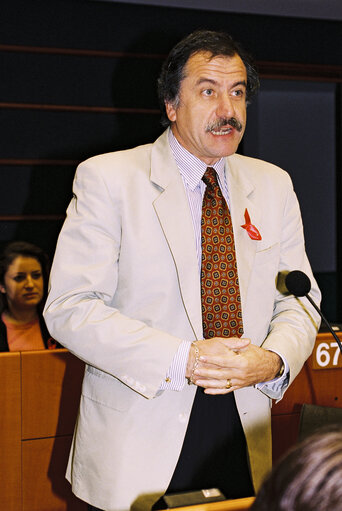 Suriet 4: MEP Noel MAMERE during the plenary session at the European Parliament in Brussels.