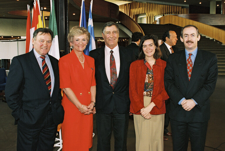 Mep's meet guests at the EP in Strasbourg