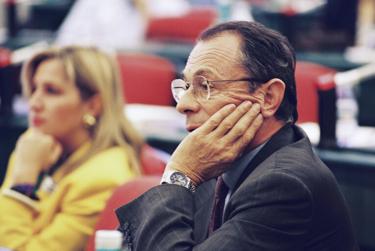 Снимка 7: Meeting in support of the 1000th day of the Siege of Sarajevo at the European Parliament in Strasbourg