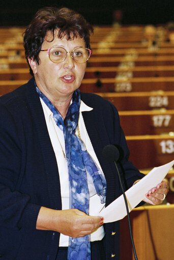 Foto 2: MEP Hilde HAWLICEK during the plenary session at the European Parliament in Brussels.