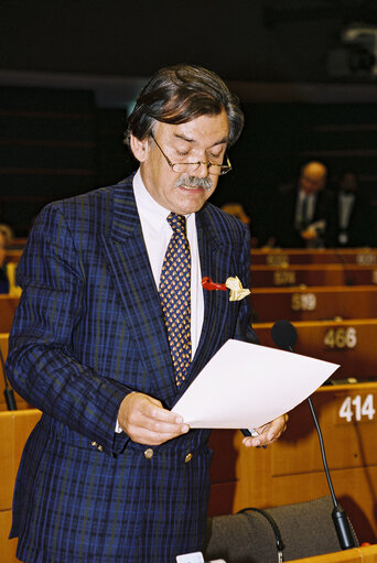 Zdjęcie 3: MEP Jan Willem BERTENS during the plenary session at the European Parliament in Brussels.