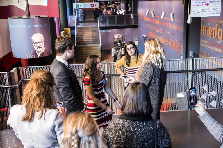 Fotografi 5: Visit of the Charlemagne Youth Prize winners at the European Parliament