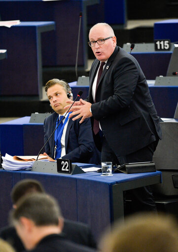 Photo 17: Plenary session week 40 2016 in Strasbourg - Preparation of the European Council meeting of 20 and 21 October 2016. Council and Commission statements