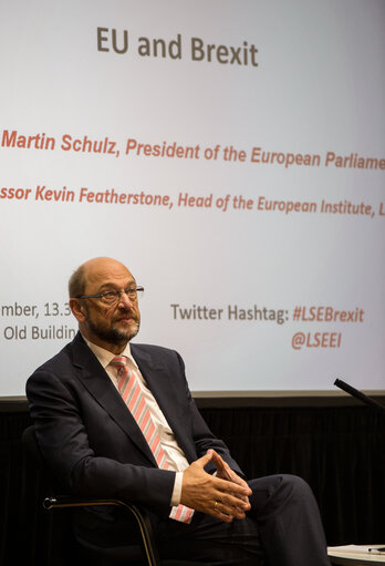 Photo 15: Martin SCHULZ - EP President's visit to the United Kingdom. Speech at LSE, Clement House.