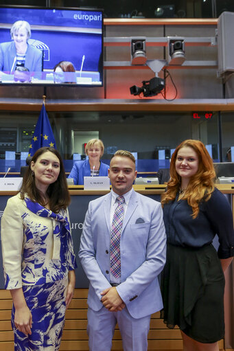 Fotó 16: AFET - DEVE joint committee meeting.Discussion with young people of the European Youth Event (EYE) on the role of EU external action in dealing with migratory flows