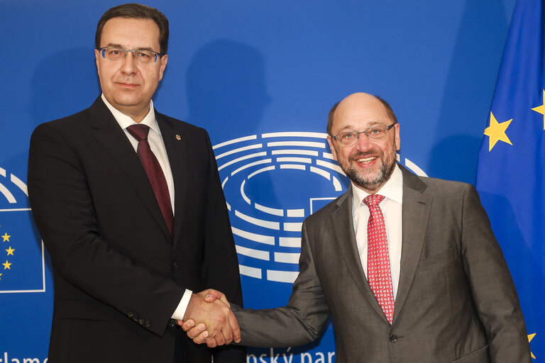 Снимка 2: Martin SCHULZ - EP President meets with Marian LUPU, leader of the Democratic Party of Moldova