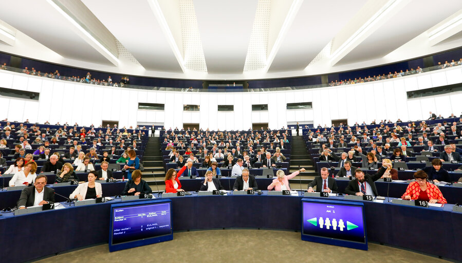 Foto 21: Plenary session week 40 2016 in Strasbourg - VOTES