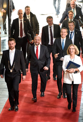 Nuotrauka 16: Martin SCHULZ - EP President meets with Christian KERN, Chancellor of Austria