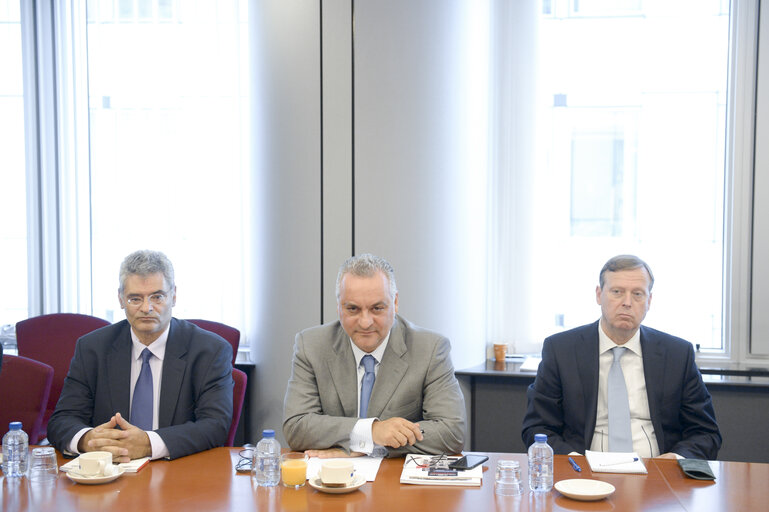 Fotogrāfija 1: Manolis KEFALOGIANNIS meets with a delegation of Turkey.