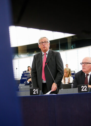 Photo 40: Plenary session week 40 2016 in Strasbourg - Preparation of the European Council meeting of 20 and 21 October 2016. Council and Commission statements