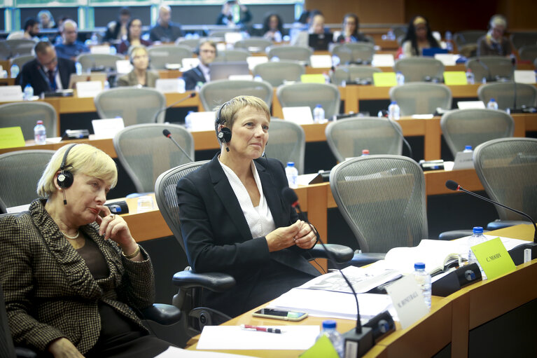 Fotografi 4: FEMM committee meeting. Hearing on ' EU funds for gender equality '