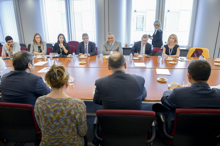 Manolis KEFALOGIANNIS meets with a delegation of Turkey.