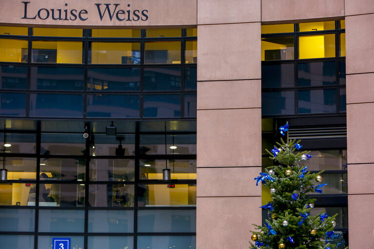 Christmas Tree at EP Parliament in Strasbourg