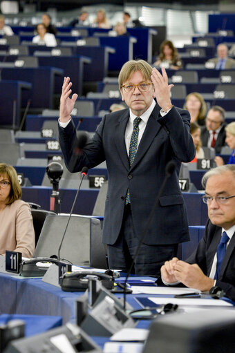 Fotografi 14: Plenary session in Strasbourg - Week 27 2016 - Conclusions of the European Council meeting of 28 and 29 June 2016