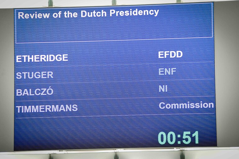 Foto 1: Official visit of Dutch Prime Minister to the European Parliament in Strasbourg. Review of the Dutch Presidency - SMIAP