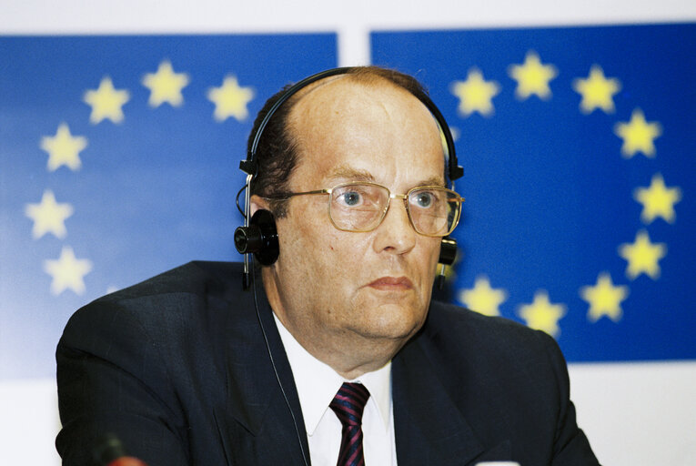 Снимка 38: Press conference introducing Jacob SODERMAN as the European Ombudsman