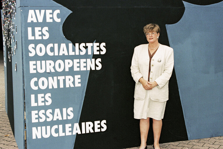 MEPs Demonstration against Nuclear Tests